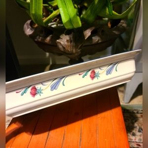 Lenox poppies on blue Botanical 13"